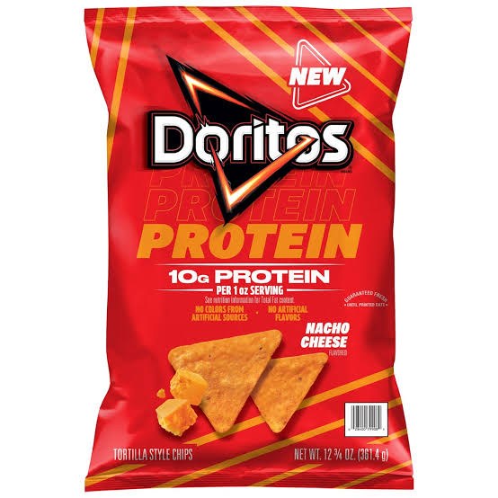 Embalagem frontal do Doritos Protein